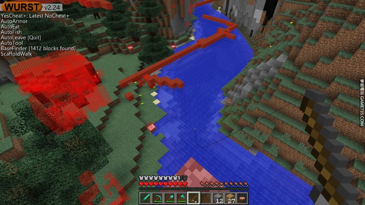 當個創世神 Minecraft 支援1 8 X 線上作弊外掛wurst 2 26 透視 開箱作弊 自瞄 血量esp 當個創世神minecraft 夢遊電玩論壇 Game735 Com